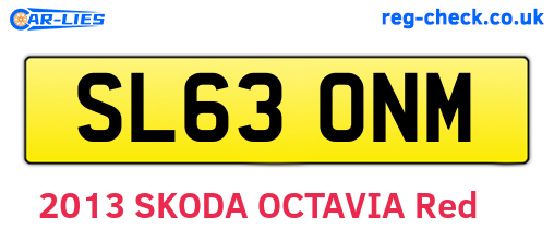 SL63ONM are the vehicle registration plates.