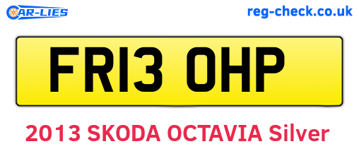 FR13OHP are the vehicle registration plates.