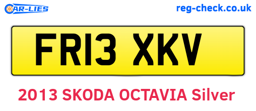 FR13XKV are the vehicle registration plates.