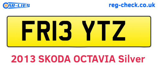 FR13YTZ are the vehicle registration plates.