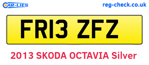 FR13ZFZ are the vehicle registration plates.