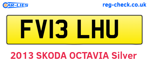 FV13LHU are the vehicle registration plates.