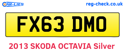 FX63DMO are the vehicle registration plates.