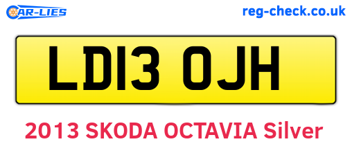 LD13OJH are the vehicle registration plates.