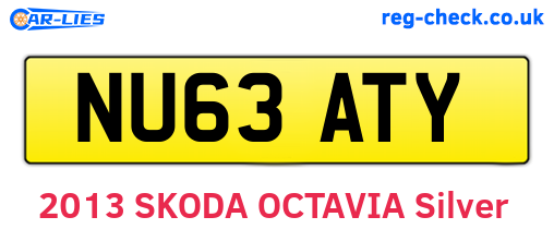NU63ATY are the vehicle registration plates.