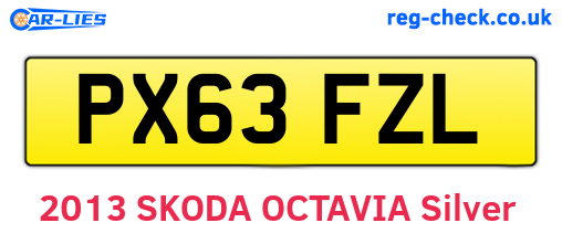 PX63FZL are the vehicle registration plates.