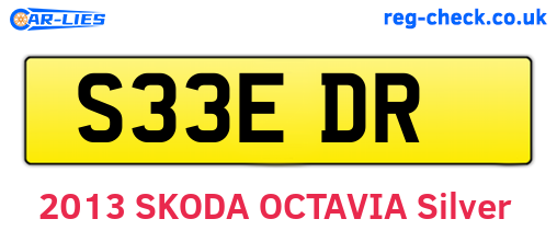 S33EDR are the vehicle registration plates.