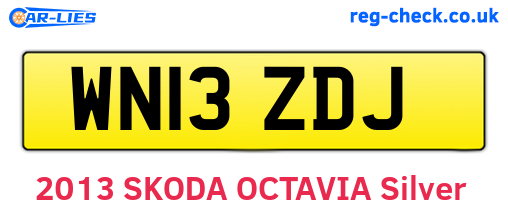 WN13ZDJ are the vehicle registration plates.