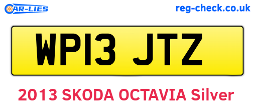 WP13JTZ are the vehicle registration plates.