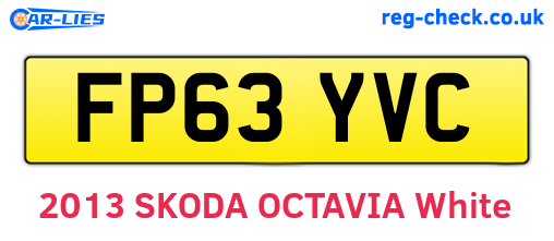 FP63YVC are the vehicle registration plates.