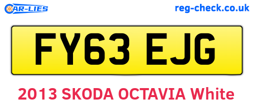 FY63EJG are the vehicle registration plates.