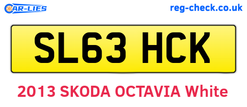 SL63HCK are the vehicle registration plates.