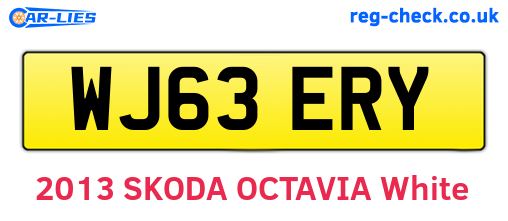 WJ63ERY are the vehicle registration plates.