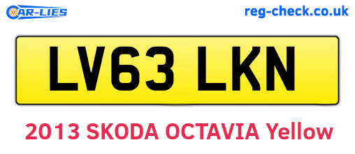 LV63LKN are the vehicle registration plates.