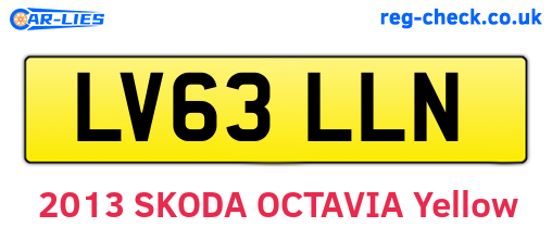 LV63LLN are the vehicle registration plates.