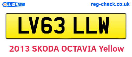 LV63LLW are the vehicle registration plates.
