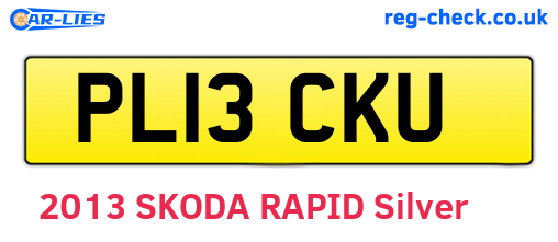 PL13CKU are the vehicle registration plates.