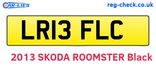 LR13FLC are the vehicle registration plates.