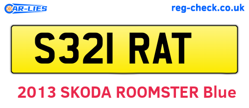 S321RAT are the vehicle registration plates.