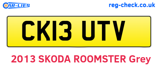 CK13UTV are the vehicle registration plates.