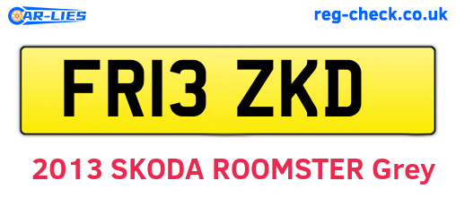 FR13ZKD are the vehicle registration plates.