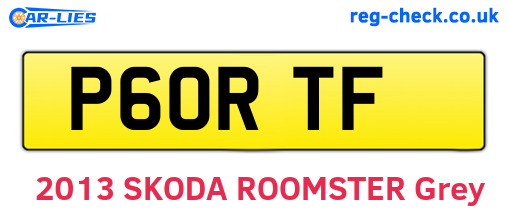 P60RTF are the vehicle registration plates.