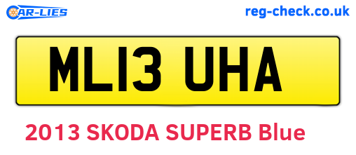 ML13UHA are the vehicle registration plates.