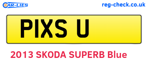 P1XSU are the vehicle registration plates.