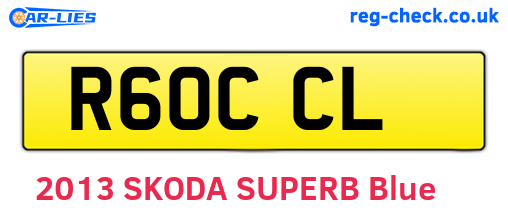 R60CCL are the vehicle registration plates.