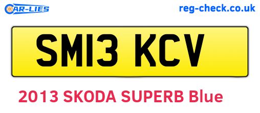 SM13KCV are the vehicle registration plates.