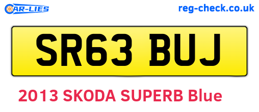 SR63BUJ are the vehicle registration plates.