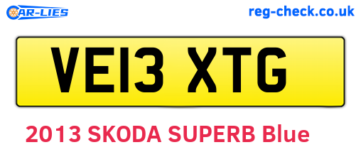 VE13XTG are the vehicle registration plates.
