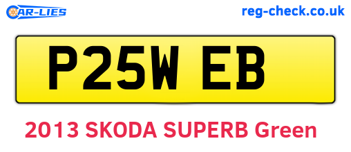 P25WEB are the vehicle registration plates.