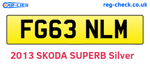 FG63NLM are the vehicle registration plates.