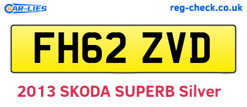 FH62ZVD are the vehicle registration plates.