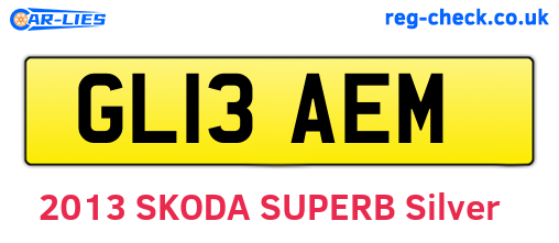 GL13AEM are the vehicle registration plates.