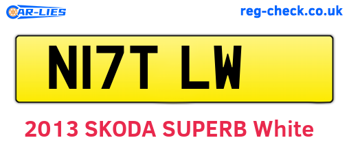 N17TLW are the vehicle registration plates.