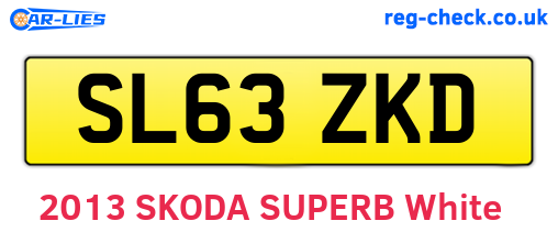 SL63ZKD are the vehicle registration plates.
