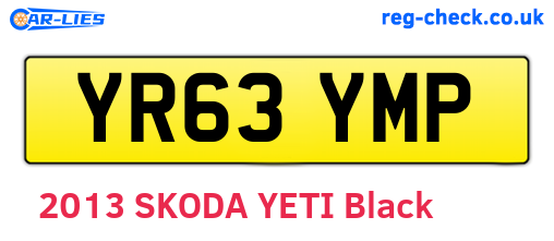 YR63YMP are the vehicle registration plates.