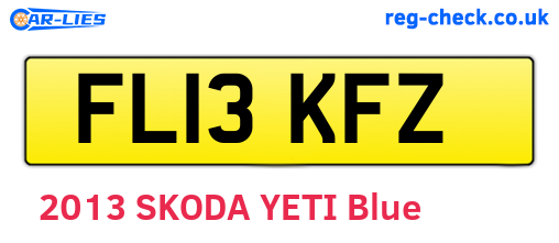 FL13KFZ are the vehicle registration plates.