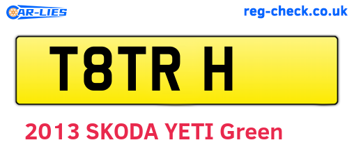 T8TRH are the vehicle registration plates.