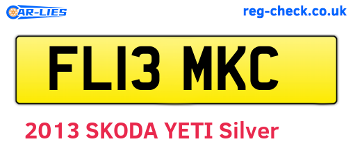 FL13MKC are the vehicle registration plates.