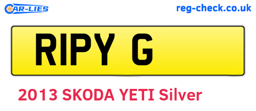 R1PYG are the vehicle registration plates.