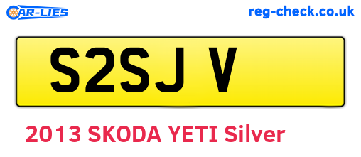 S2SJV are the vehicle registration plates.