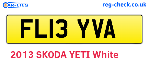 FL13YVA are the vehicle registration plates.