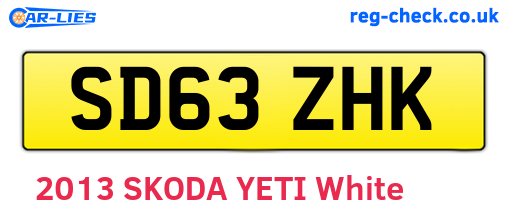 SD63ZHK are the vehicle registration plates.