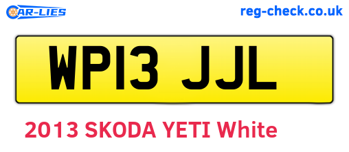 WP13JJL are the vehicle registration plates.