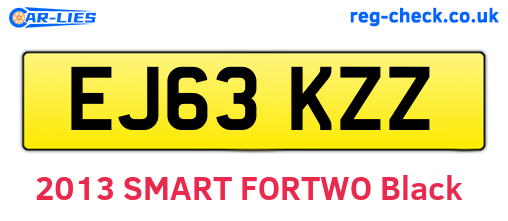 EJ63KZZ are the vehicle registration plates.
