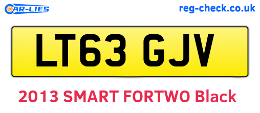 LT63GJV are the vehicle registration plates.