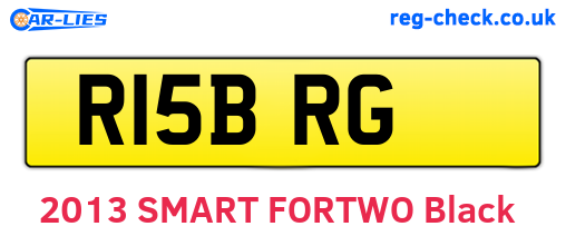 R15BRG are the vehicle registration plates.